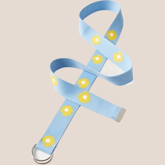 NWT UO Urban Outfitters Set of Floral Webbed Belts - Picture 5 of 5